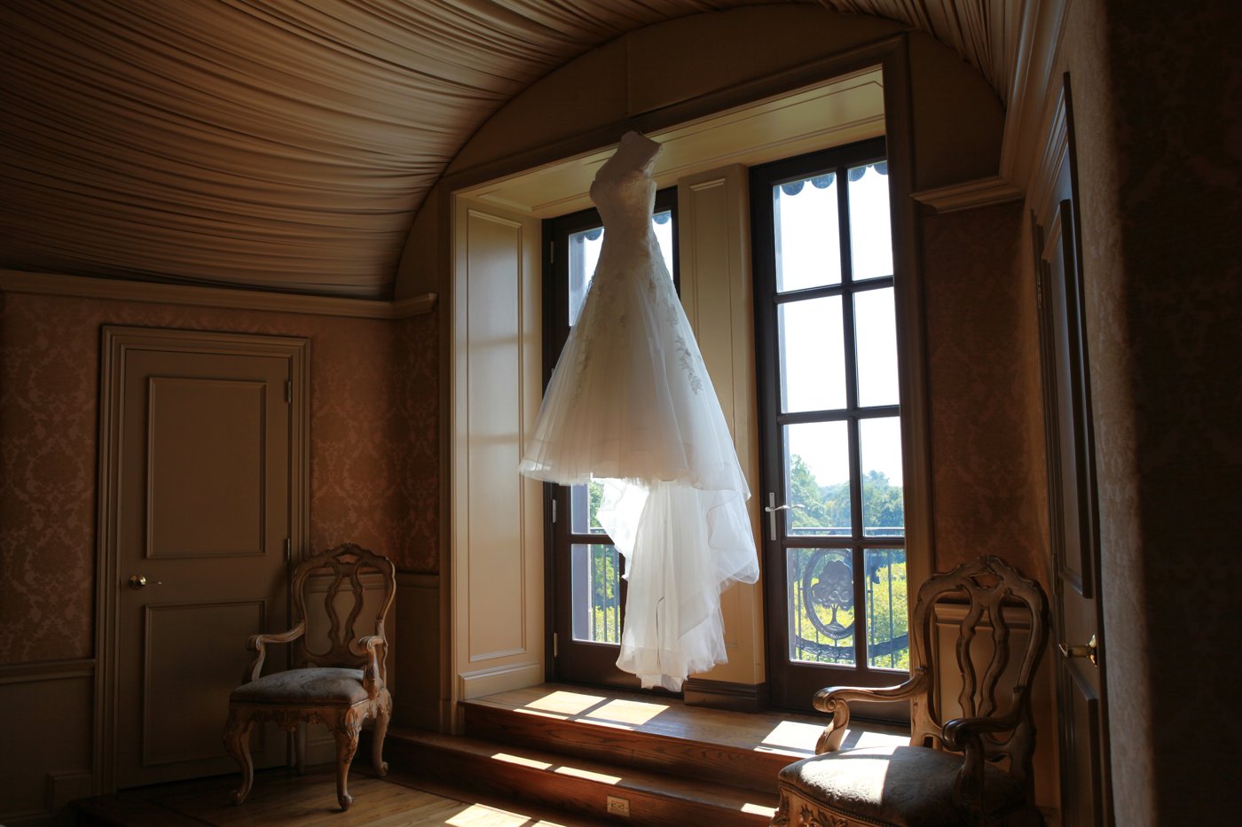 Wedding dress at Salon Icon NYC bridal styling