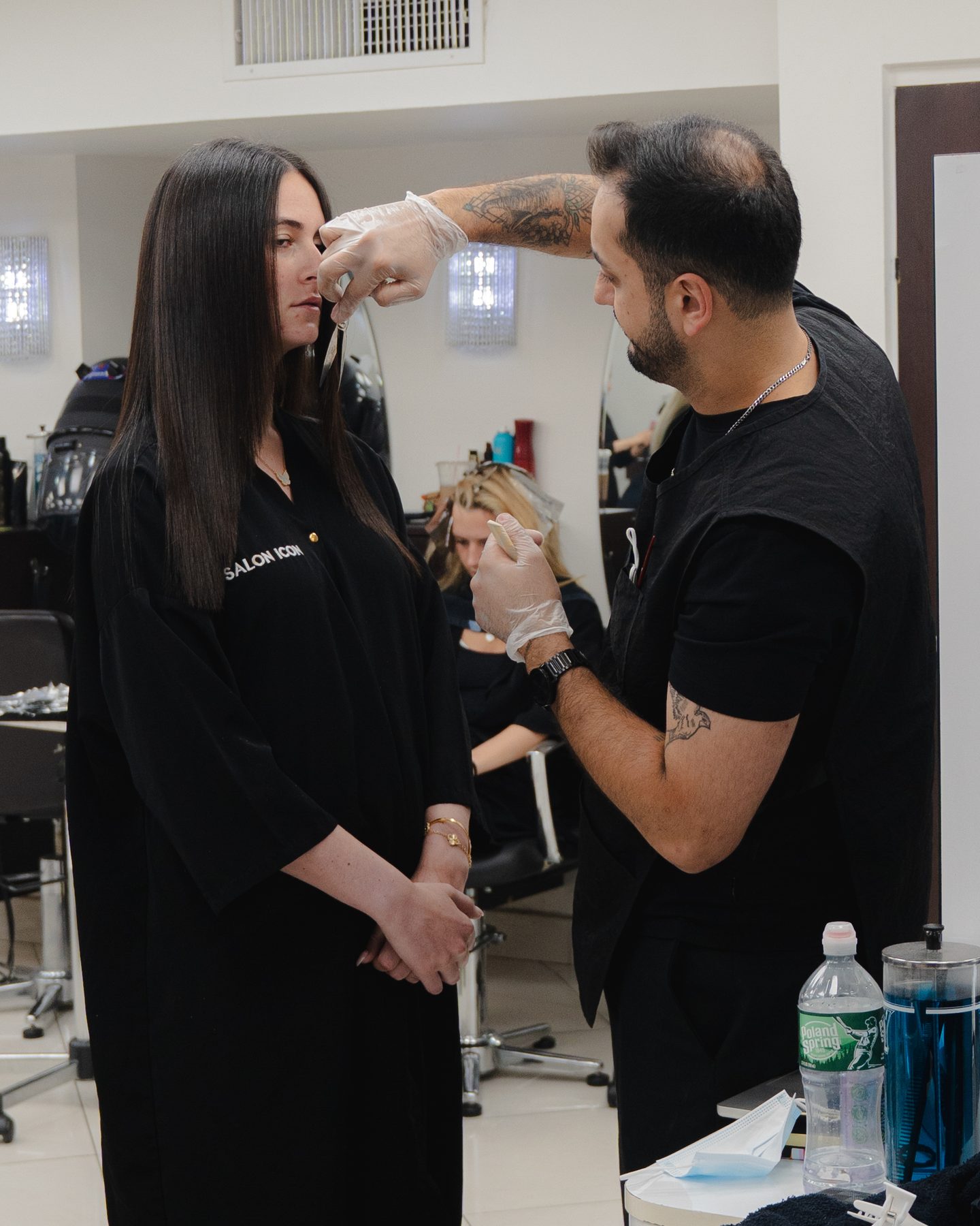 Client Consultation at Salon Icon NYC