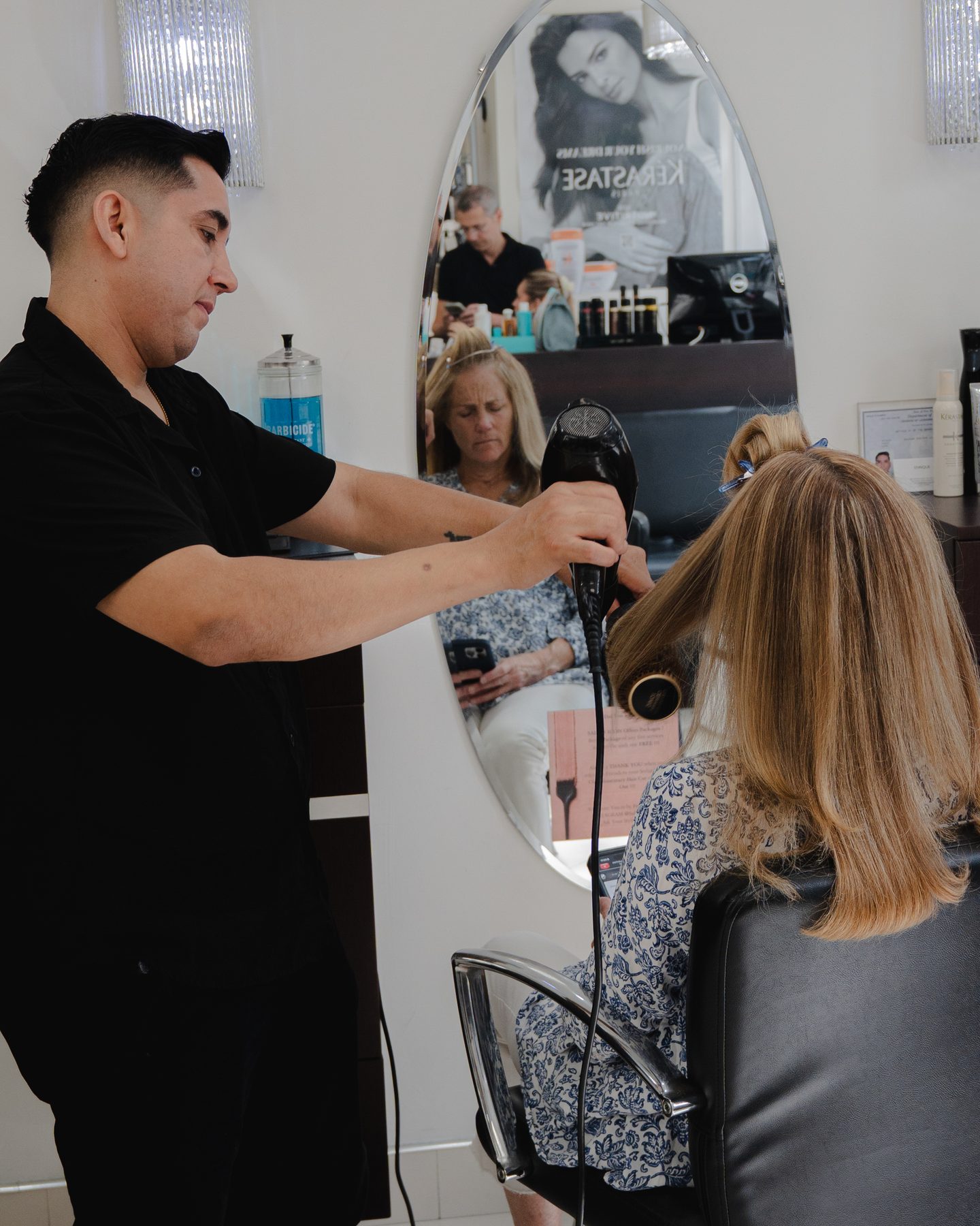 Round-brush blowout at Salon Icon NYC