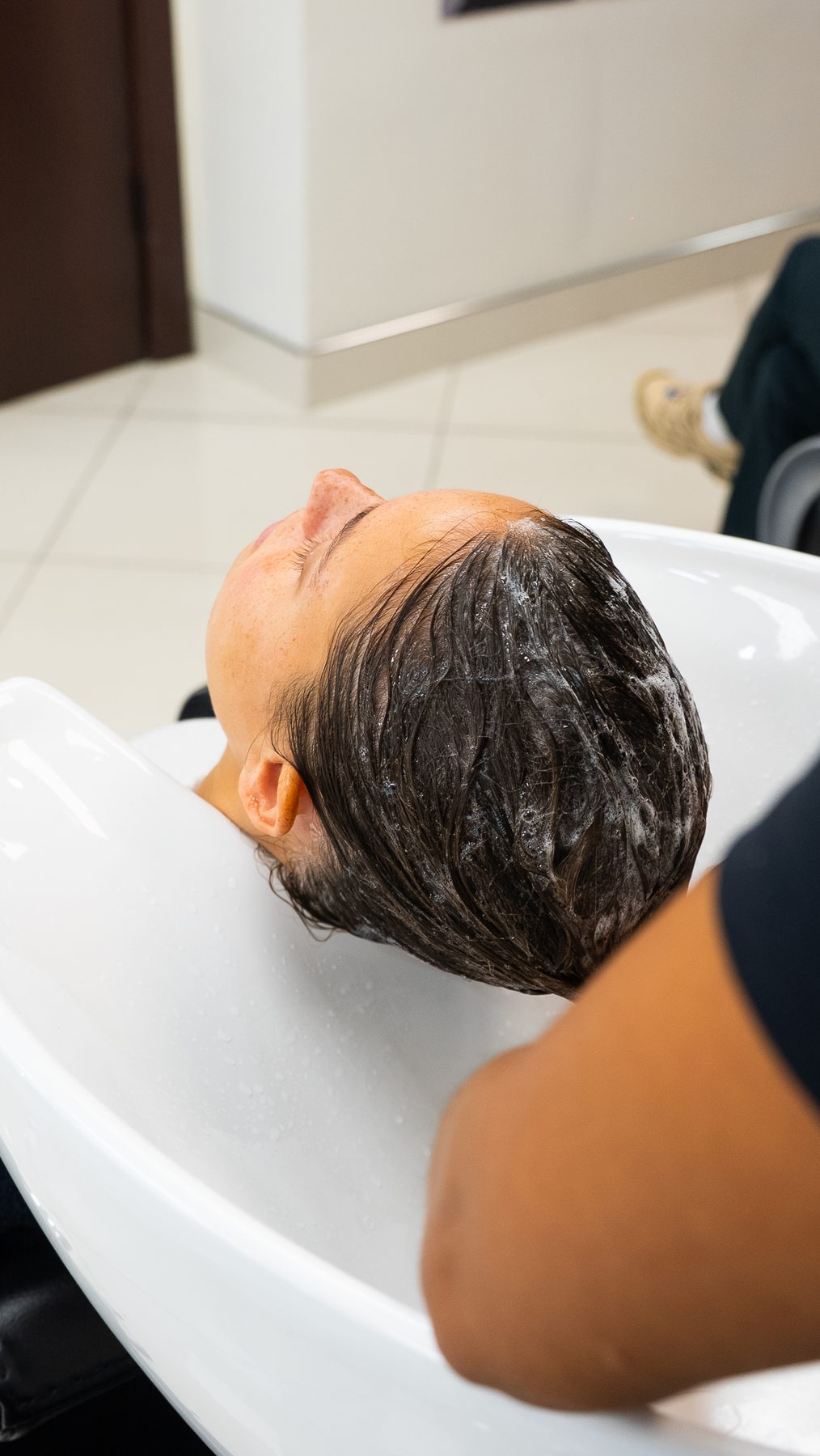 Shampoo and conditioning treatment at Salon Icon NYC